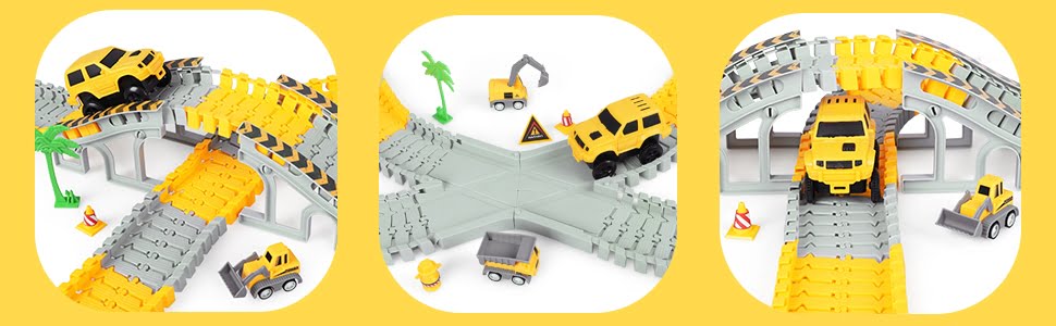 Kids Toys Construction Truck Car Toys Set for Age 3-9 Toddlers Kids Boys & Girls