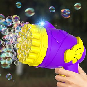 Bubble Machine Gun for Kids age 3 4 5 6 7 8 year old