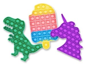 Dinosaur, Unicorn, and Ice Cream Poppit