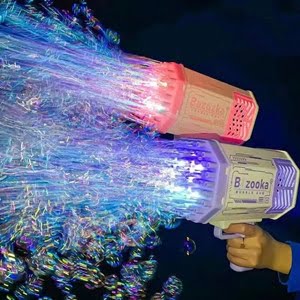 Bubble Machine Gun with Colorful Lights